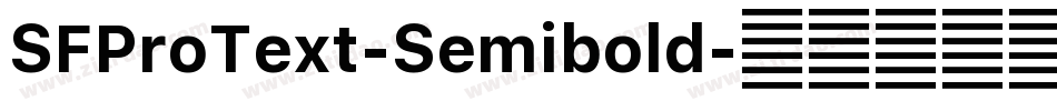 SFProText-Semibold字体转换