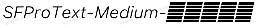 SFProText-Medium字体转换