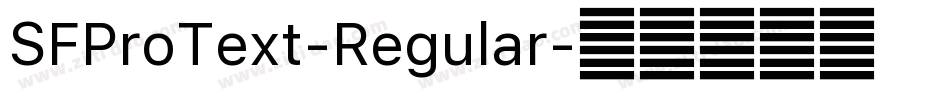 SFProText-Regular字体转换