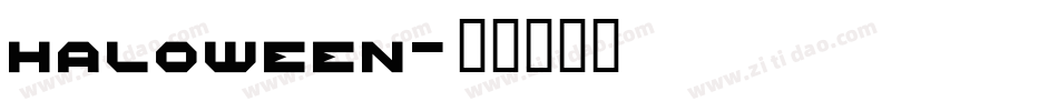 HALOWEEN字体转换