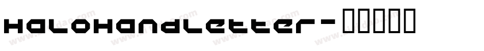 HaloHandletter字体转换