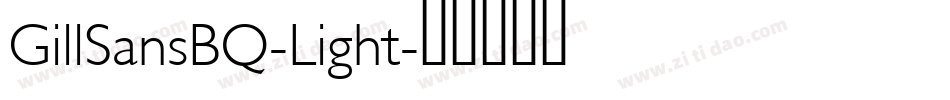 GillSansBQ-Light字体转换