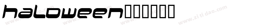 HALOWEEN字体转换