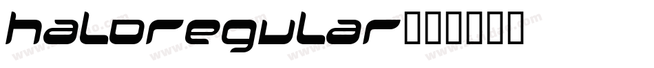 HaloRegular字体转换