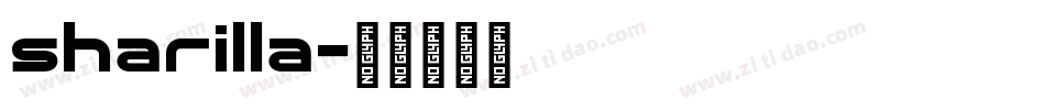 sharilla字体转换