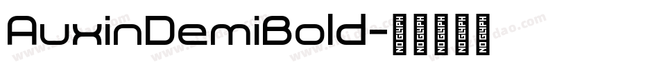 AuxinDemiBold字体转换