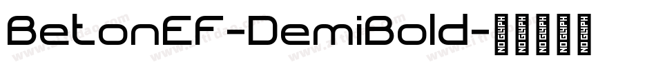 BetonEF-DemiBold字体转换