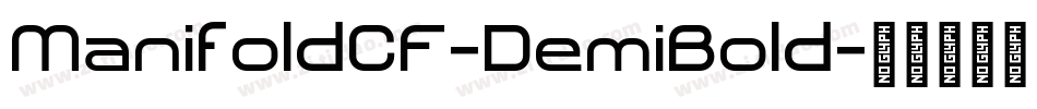 ManifoldCF-DemiBold字体转换