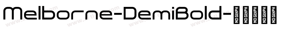 Melborne-DemiBold字体转换
