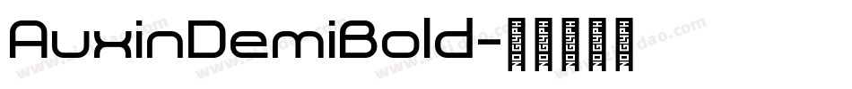 AuxinDemiBold字体转换