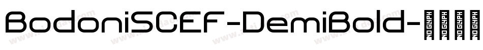 BodoniSCEF-DemiBold字体转换
