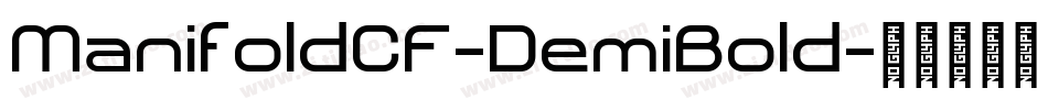 ManifoldCF-DemiBold字体转换