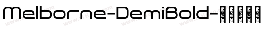 Melborne-DemiBold字体转换