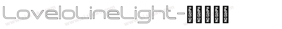 LoveloLineLight字体转换