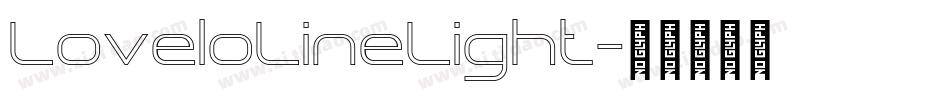LoveloLineLight字体转换