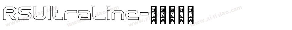 RSUltraLine字体转换