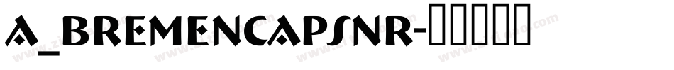 a_BremenCapsNr字体转换