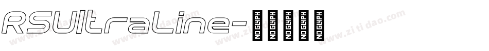 RSUltraLine字体转换