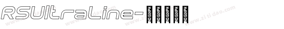 RSUltraLine字体转换