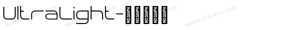 UltraLight字体转换