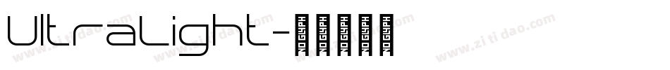 UltraLight字体转换