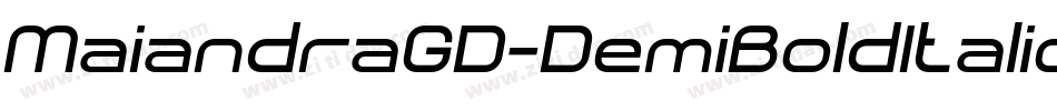 MaiandraGD-DemiBoldItalic字体转换