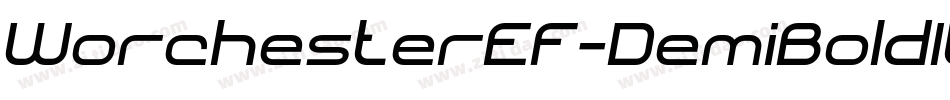 WorchesterEF-DemiBoldItalic字体转换