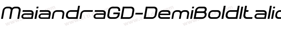 MaiandraGD-DemiBoldItalic字体转换