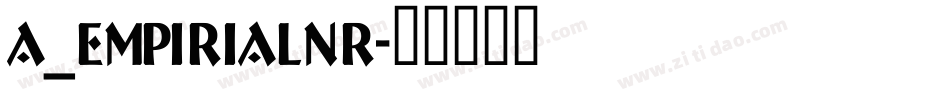 a_EmpirialNr字体转换