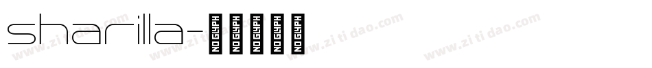 sharilla字体转换