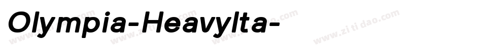 Olympia-HeavyIta字体转换
