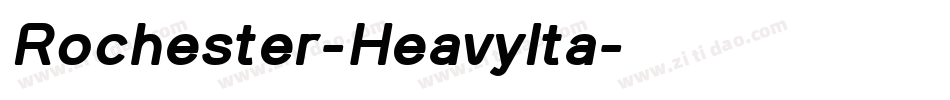 Rochester-HeavyIta字体转换
