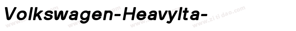 Volkswagen-HeavyIta字体转换