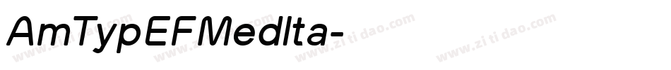 AmTypEFMedIta字体转换