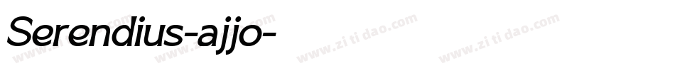 Serendius-ajjo字体转换