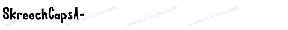 SkreechCapsA字体转换