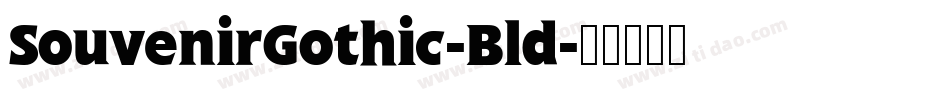 SouvenirGothic-Bld字体转换