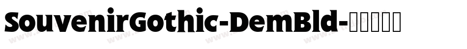 SouvenirGothic-DemBld字体转换