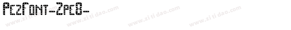 PezFont-Zpe8字体转换
