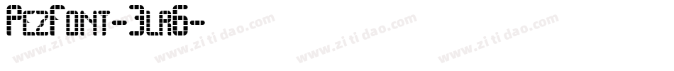 PezFont-3lr6字体转换