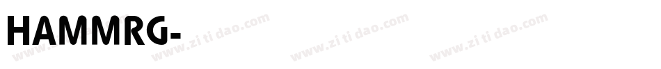 HAMMRG字体转换