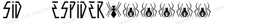 SidTheSpider字体转换