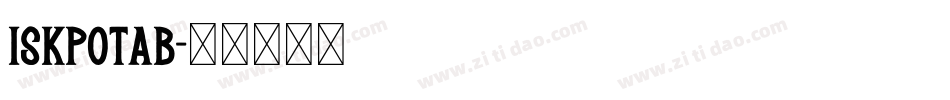 iskpotab字体转换