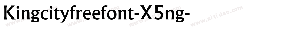 Kingcityfreefont-X5ng字体转换
