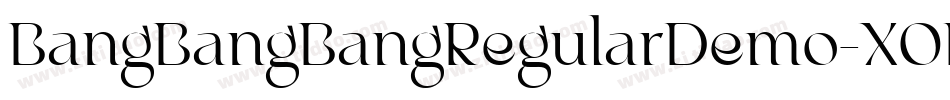 BangBangBangRegularDemo-XODa字体转换
