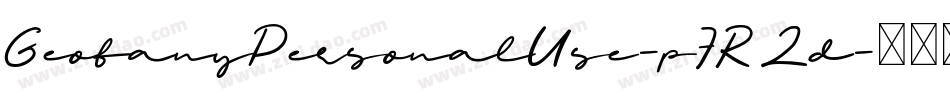 GeofanyPersonalUse-p7R2d字体转换