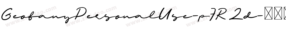 GeofanyPersonalUse-p7R2d字体转换