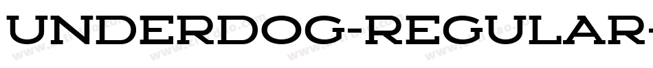 Underdog-Regular字体转换