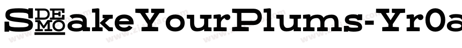 ShakeYourPlums-Yr0a字体转换