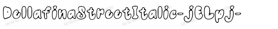 DellafinaStreetItalic-jELpj字体转换